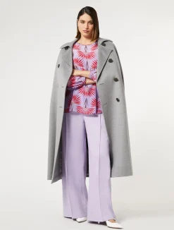 New Marina Rinaldi Silk crepe de chine blouse LILAC
