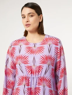 Hot Marina Rinaldi Silk crepe de chine dress LILAC
