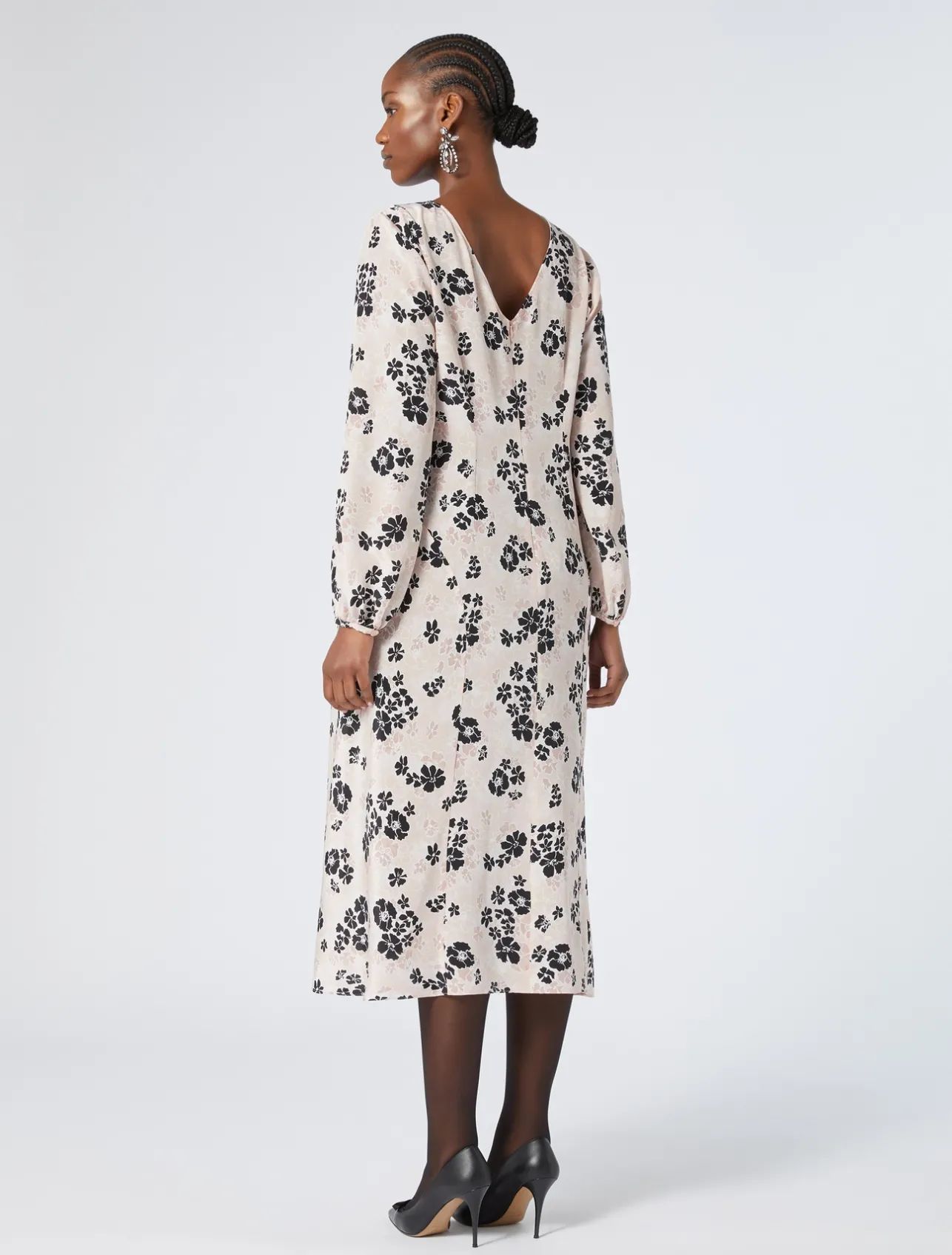 Fashion Marina Rinaldi Silk crepe de chine dress PINK