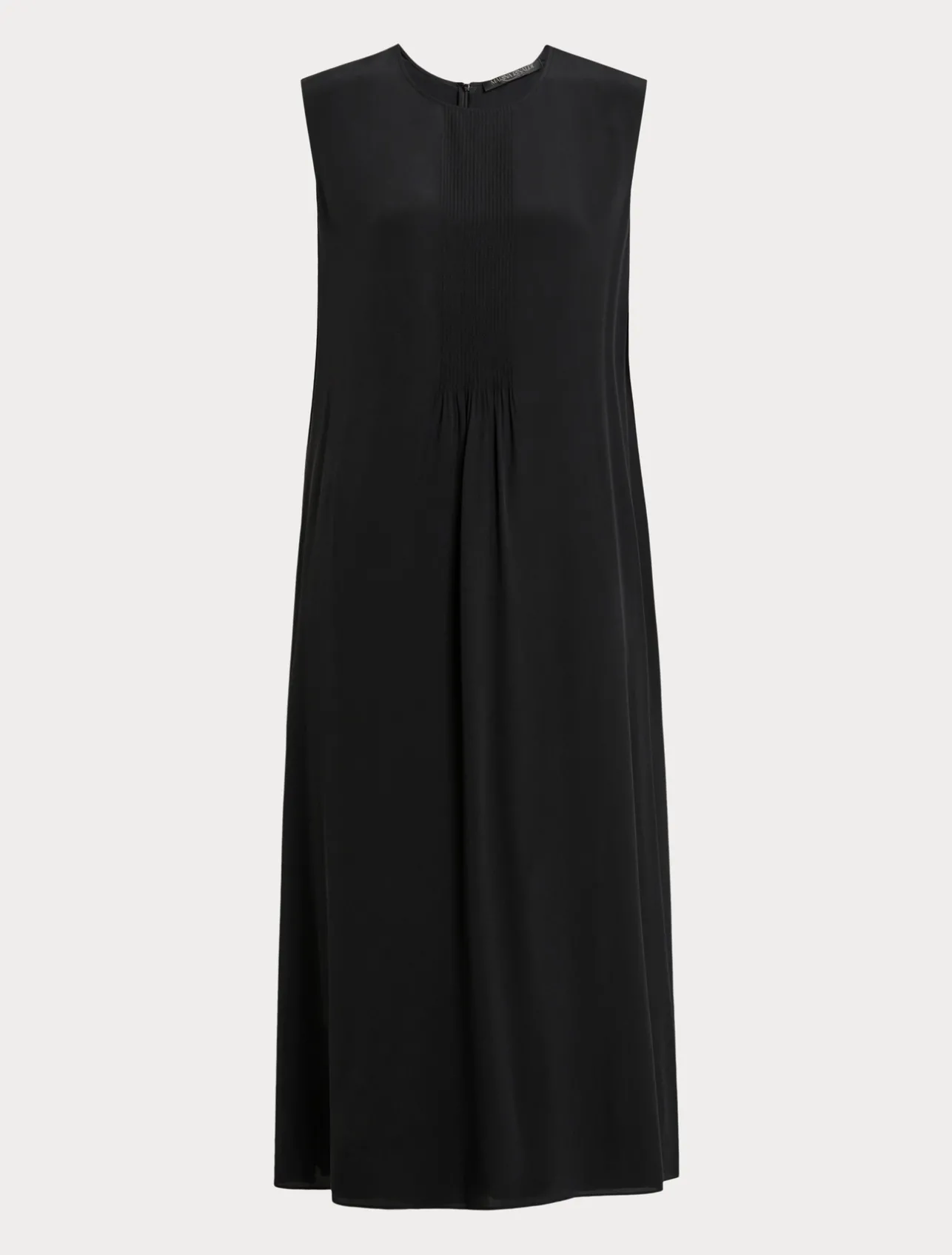 Best Marina Rinaldi Silk crepe de chine dress BLACK