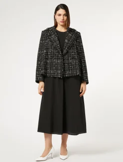 Best Marina Rinaldi Silk crepe de chine dress BLACK