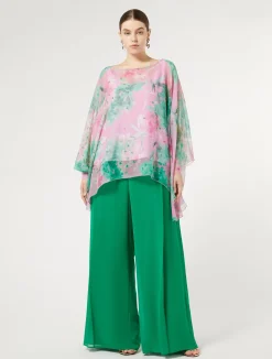 Clearance Marina Rinaldi Silk georgette tunic PINK