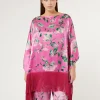 Discount Marina Rinaldi Silk satin poncho PINK