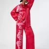 Online Marina Rinaldi Silk satin trousers FUCHSIA