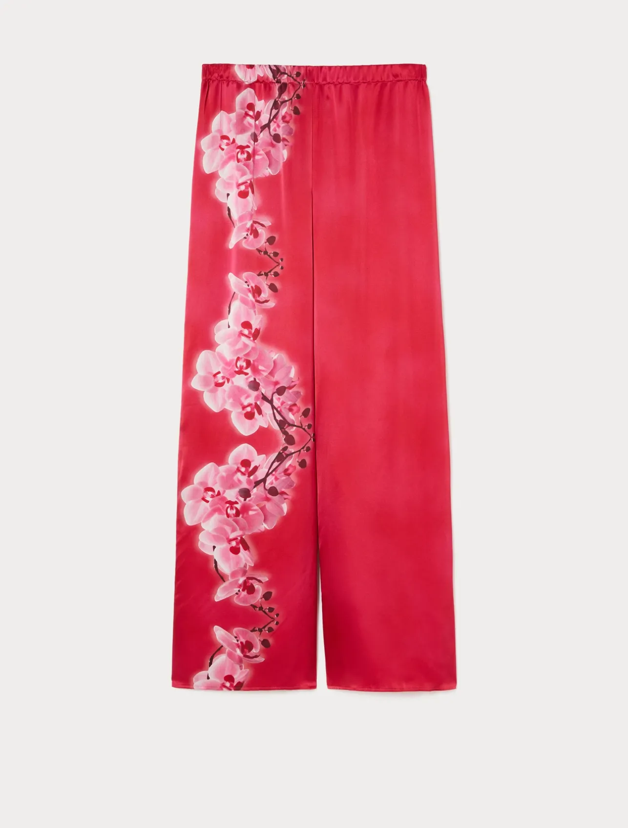Online Marina Rinaldi Silk satin trousers FUCHSIA