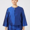 New Marina Rinaldi Silk shantung tunic PURPLE