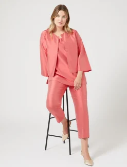 Best Marina Rinaldi Silk shantung tunic RED