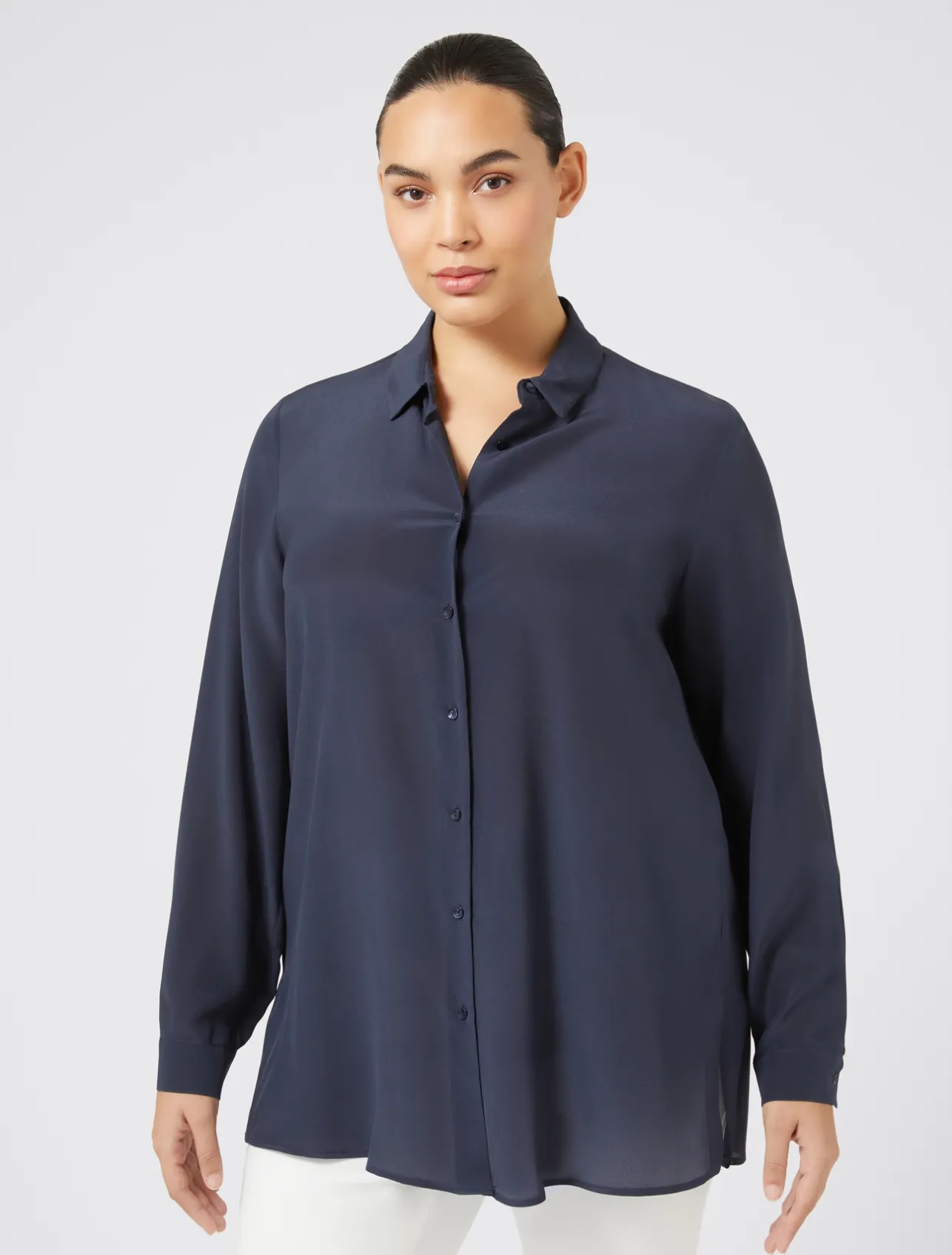 Best Marina Rinaldi Silk shirt AVIO