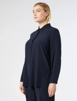 Clearance Marina Rinaldi Silk shirt CORNFLOWERBLUE