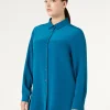Fashion Marina Rinaldi Silk shirt TURQUOISE