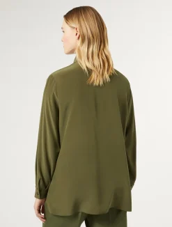 Fashion Marina Rinaldi Silk shirt GREEN