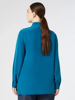 Fashion Marina Rinaldi Silk shirt TURQUOISE