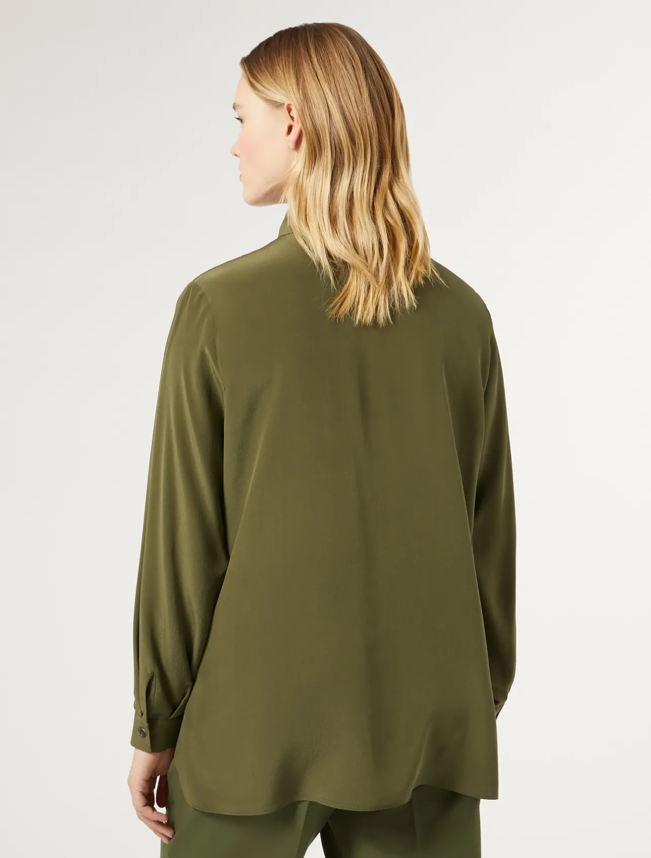 Fashion Marina Rinaldi Silk shirt GREEN