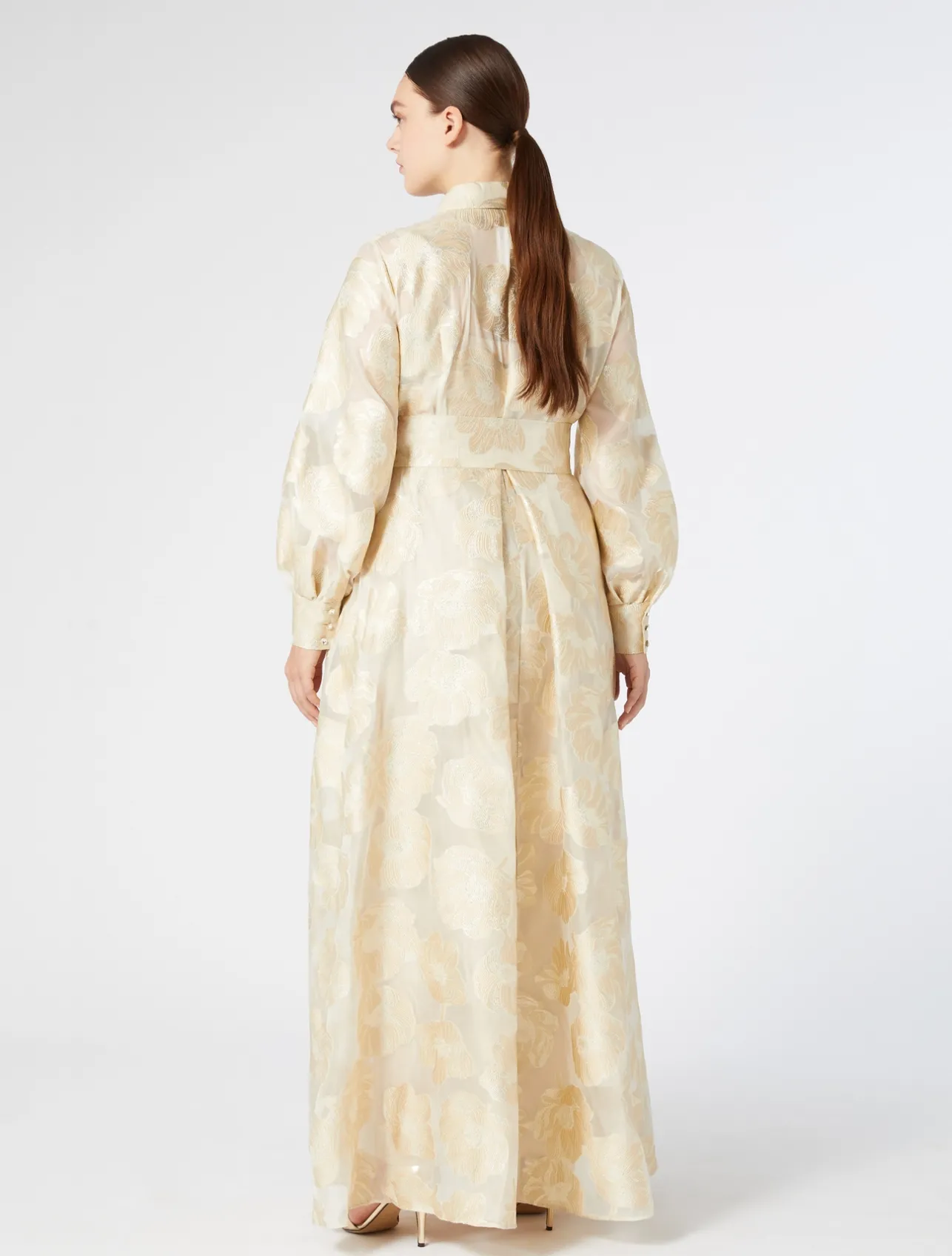 Outlet Marina Rinaldi Silk shirt dress IVORY