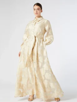 Outlet Marina Rinaldi Silk shirt dress IVORY