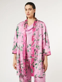 New Marina Rinaldi Silk twill dustcoat PINK