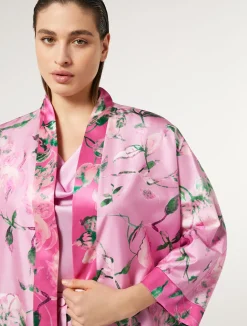 New Marina Rinaldi Silk twill dustcoat PINK