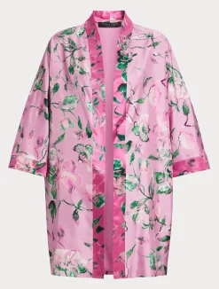 New Marina Rinaldi Silk twill dustcoat PINK
