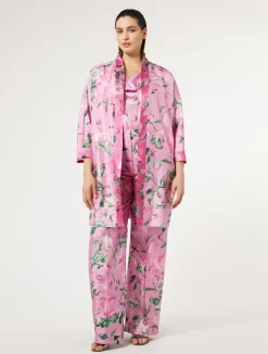 New Marina Rinaldi Silk twill dustcoat PINK