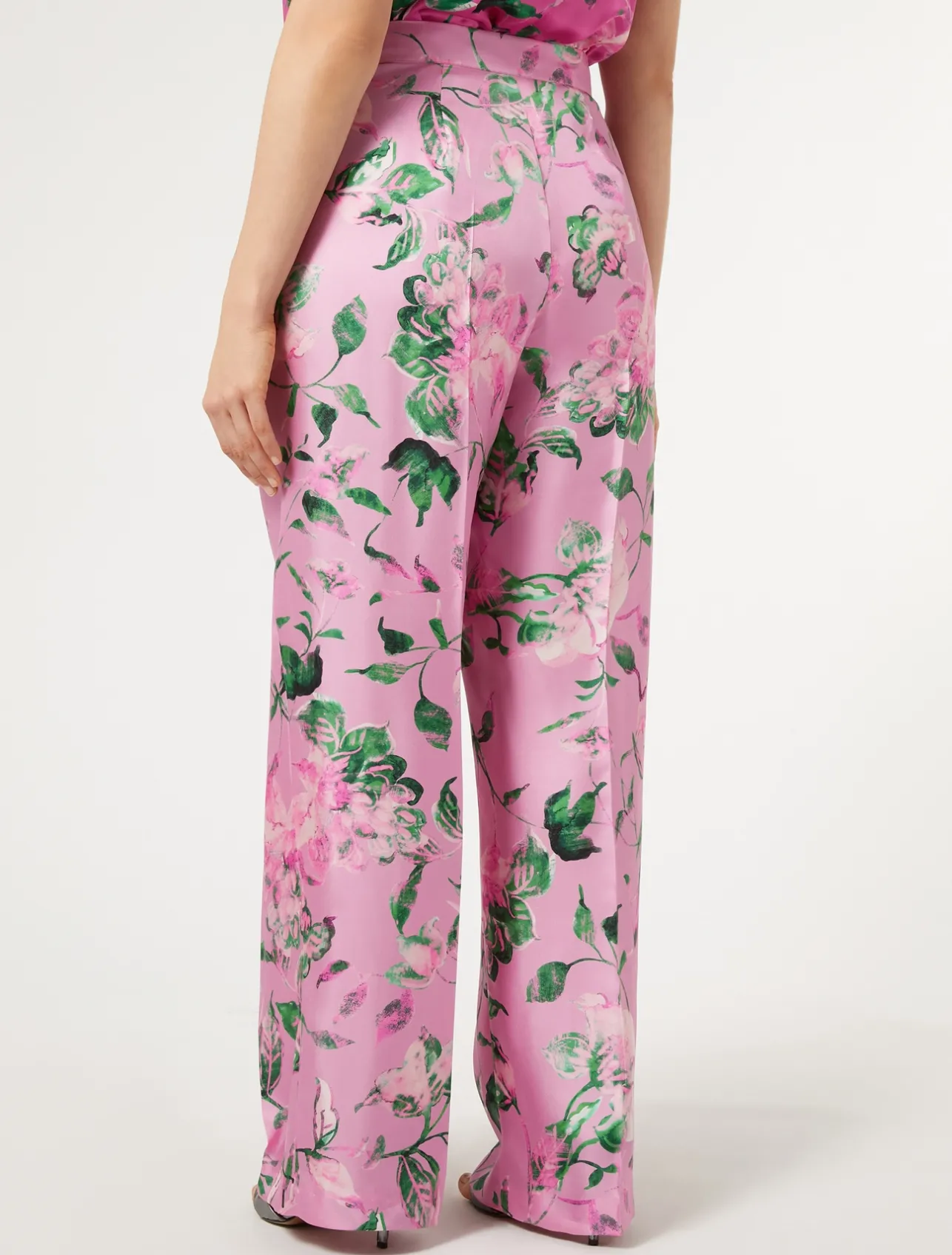 New Marina Rinaldi Silk twill trousers PINK