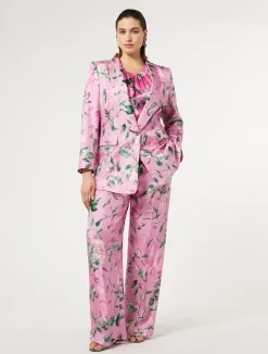 New Marina Rinaldi Silk twill trousers PINK
