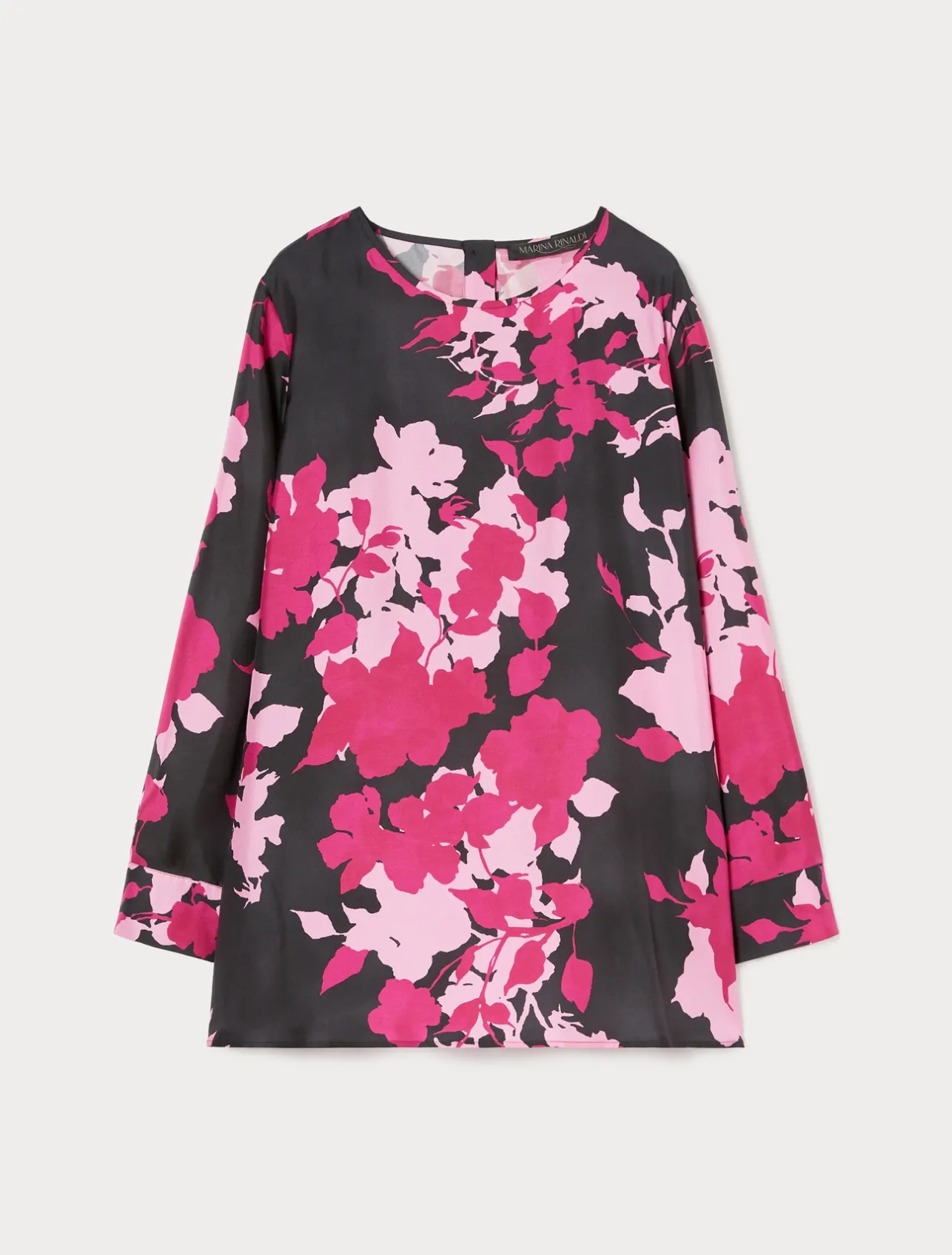 Best Marina Rinaldi Silk twill tunic BLACK