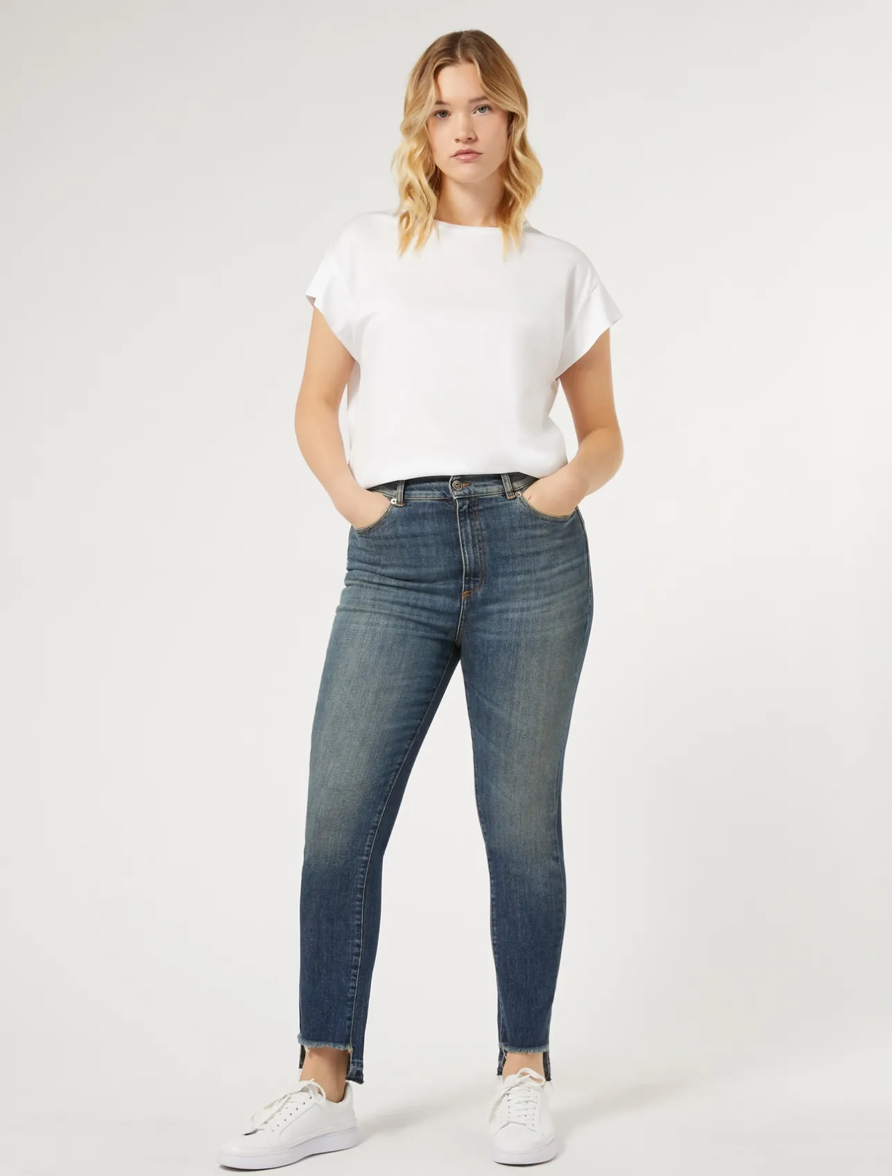 New Marina Rinaldi Slim fit denim jeans NAVY
