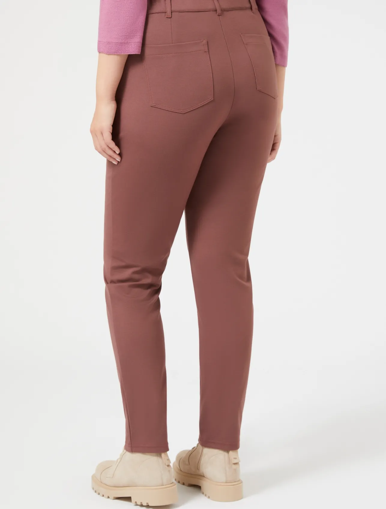 Clearance Marina Rinaldi Slim jersey trousers FARD