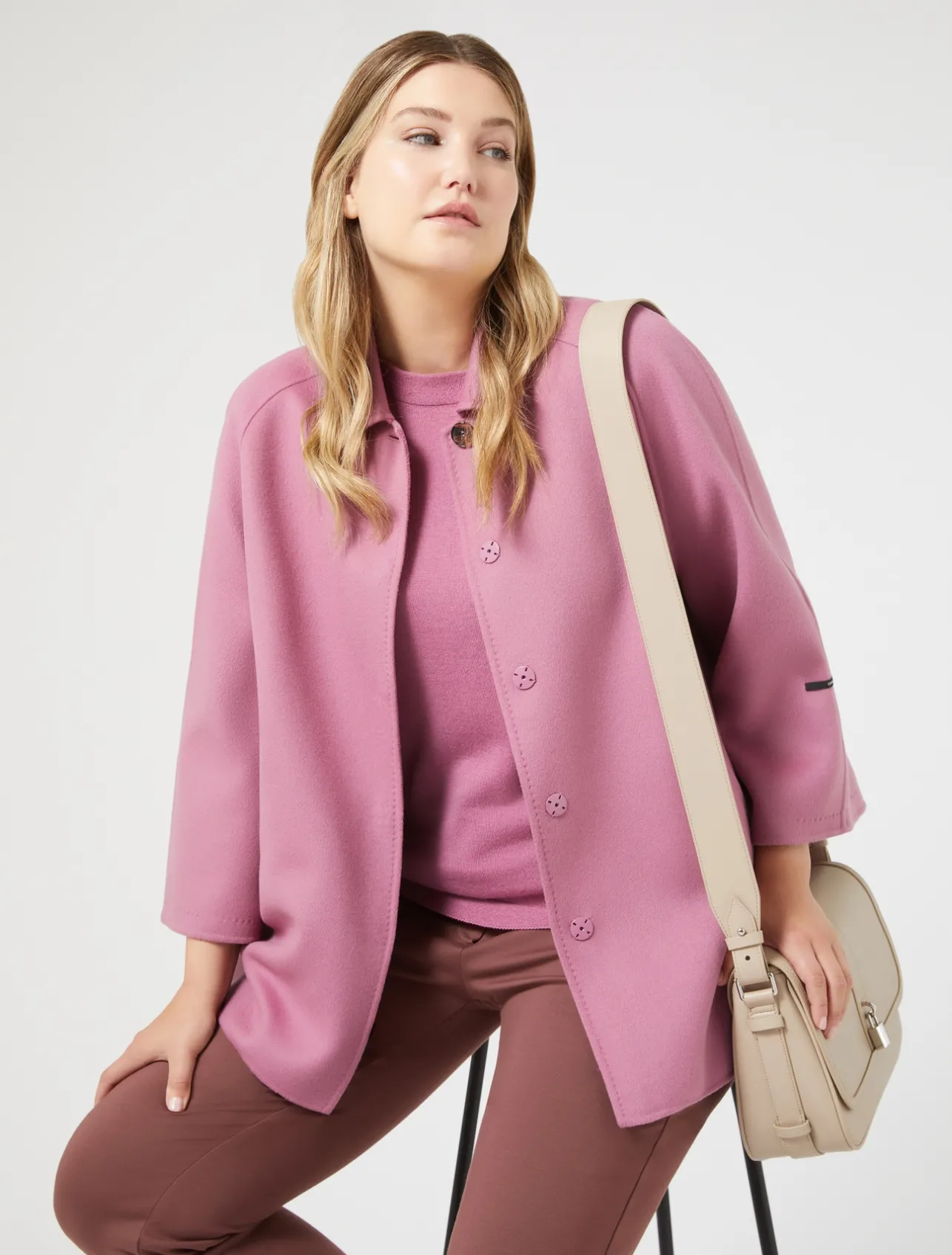 Clearance Marina Rinaldi Slim jersey trousers FARD