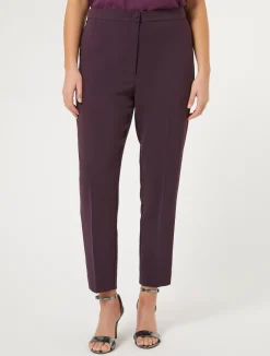 Hot Marina Rinaldi Slim triacetate cady trousers BORDEAUX