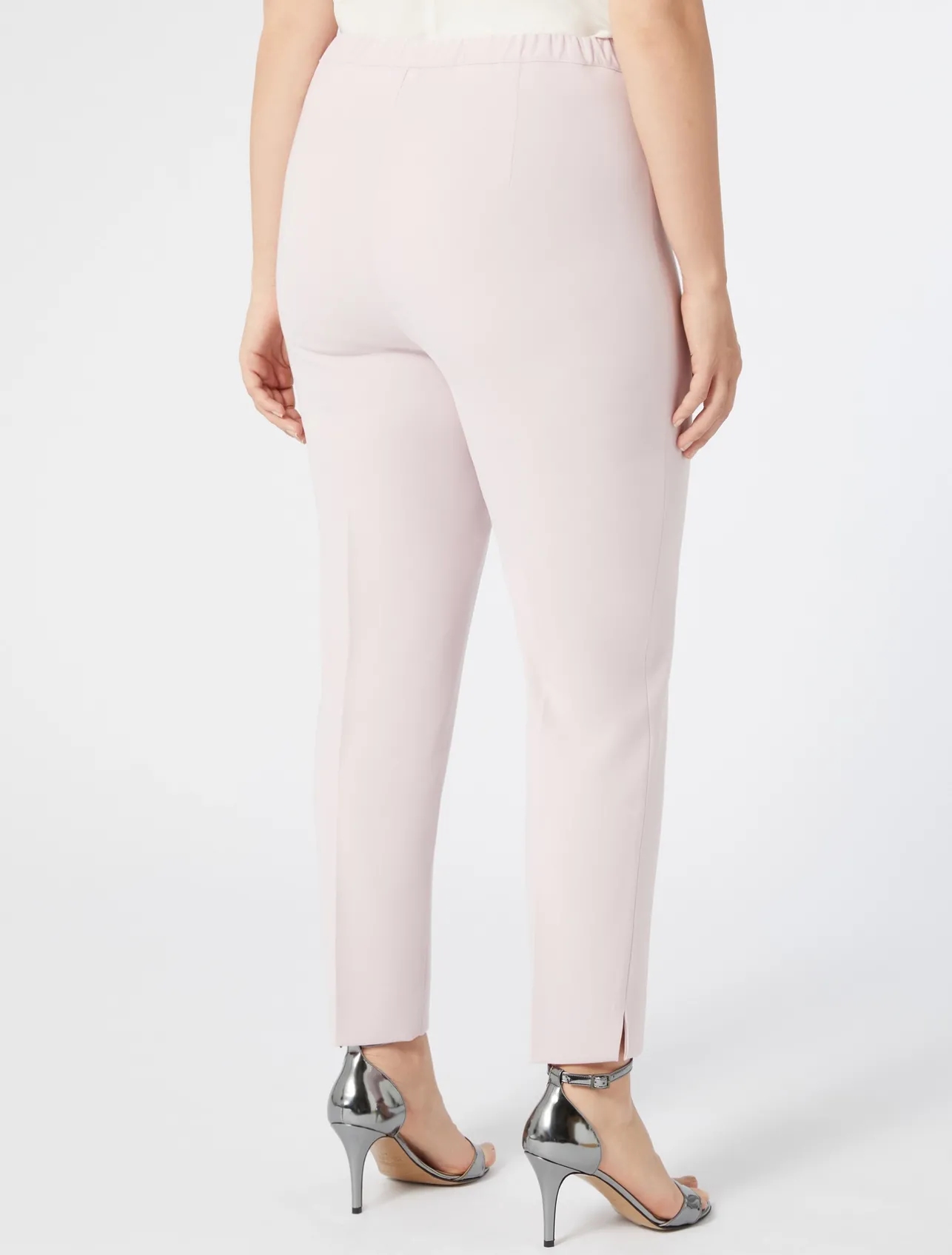 Clearance Marina Rinaldi Slim triacetate cady trousers PINK