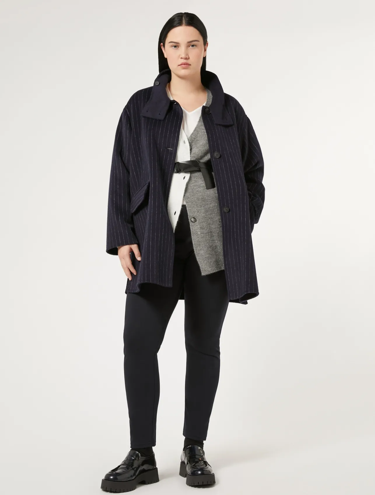 Discount Marina Rinaldi Soft wool cardigan ULTRAMARINE