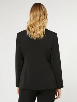 Online Marina Rinaldi Stretch cady blazer jacket BLACK