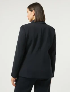 Clearance Marina Rinaldi Stretch cady blazer jacket ULTRAMARINE