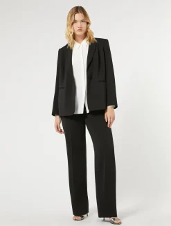 Online Marina Rinaldi Stretch cady blazer jacket BLACK