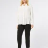 Sale Marina Rinaldi Stretch cady trousers BLACK