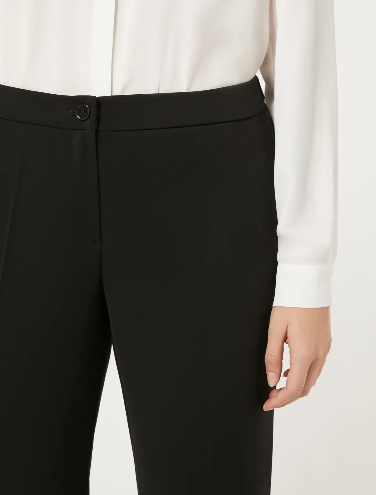 Sale Marina Rinaldi Stretch cady trousers BLACK