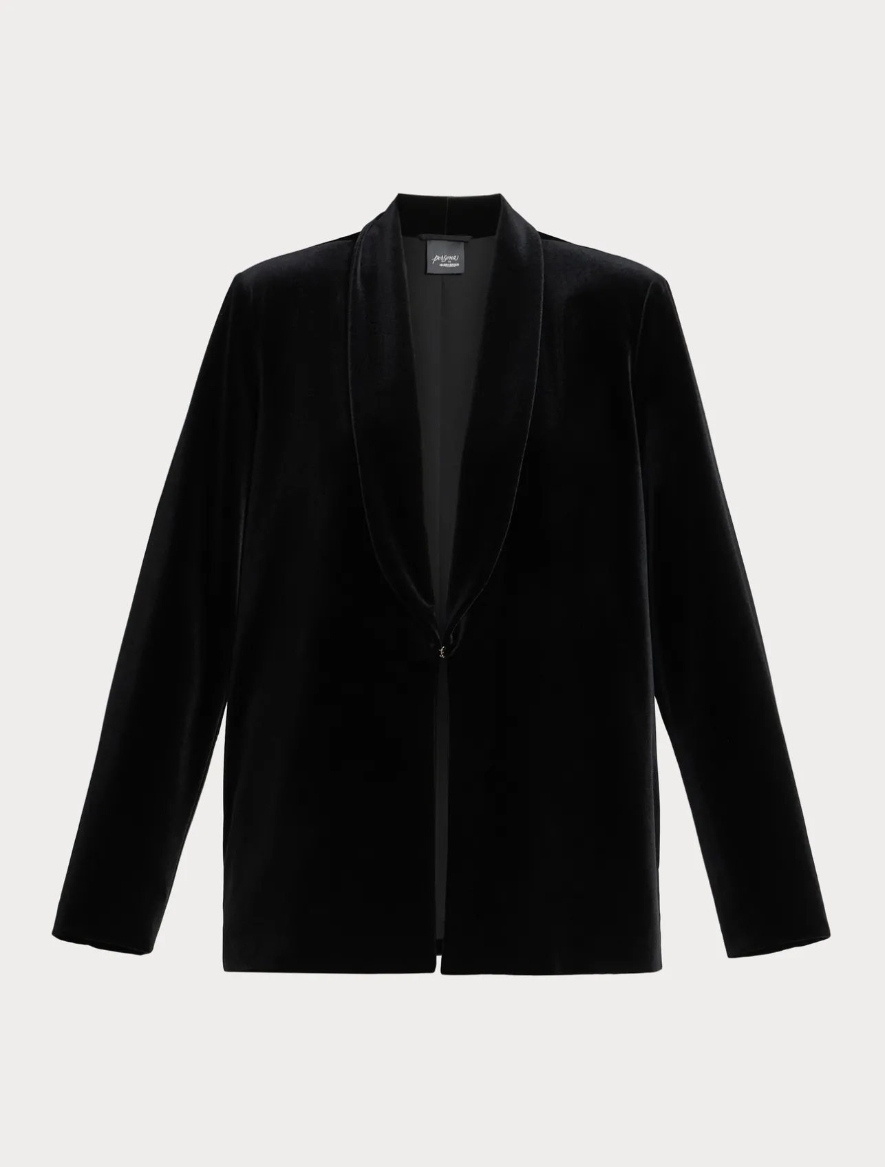 Outlet Marina Rinaldi Stretch chenille blazer BLACK