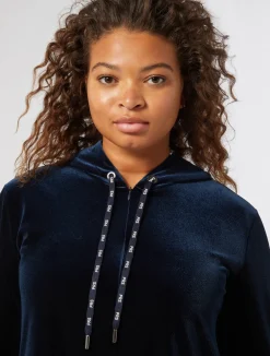 Sale Marina Rinaldi Stretch chenille dress MIDNIGHTBLUE
