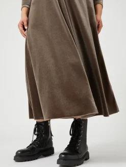 Outlet Marina Rinaldi Stretch chenille dress STONE