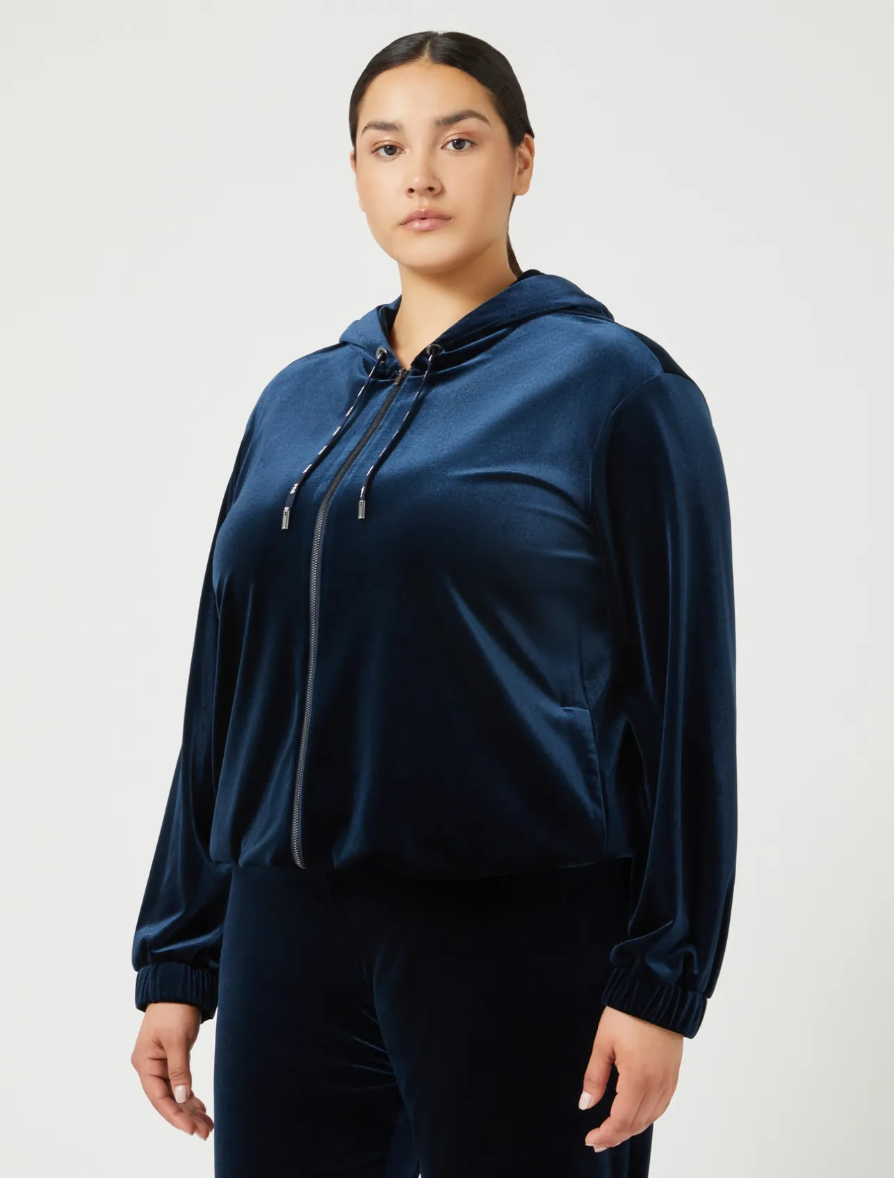 New Marina Rinaldi Stretch chenille jacket MIDNIGHTBLUE