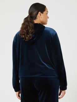 New Marina Rinaldi Stretch chenille jacket MIDNIGHTBLUE