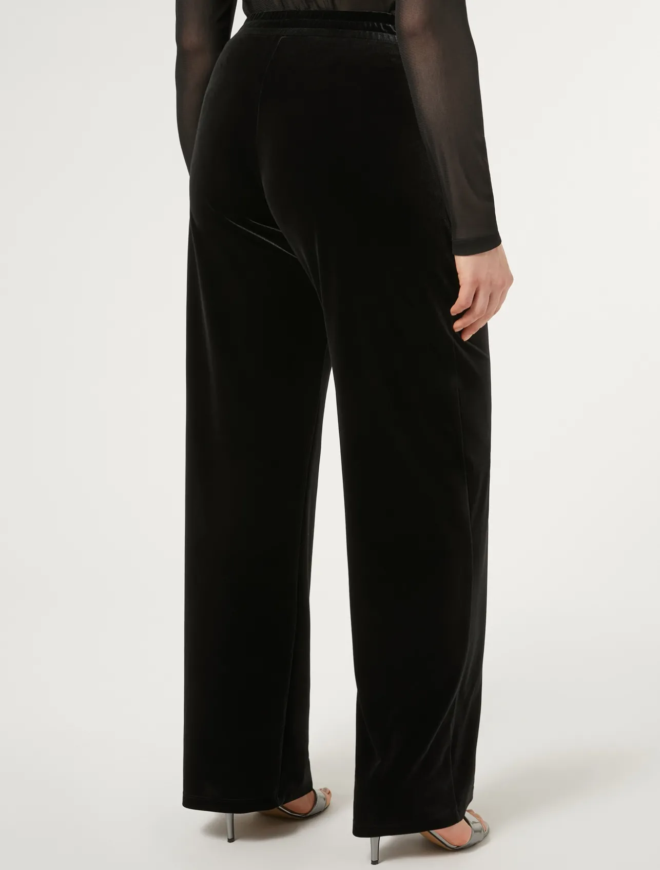 Hot Marina Rinaldi Stretch chenille trousers BLACK