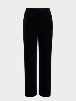 Discount Marina Rinaldi Stretch chenille trousers MIDNIGHTBLUE