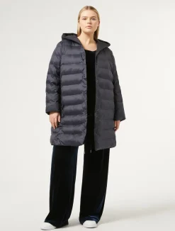 Discount Marina Rinaldi Stretch chenille trousers MIDNIGHTBLUE