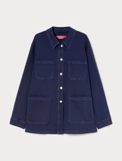 Clearance Marina Rinaldi Stretch cotton bull denim jacket CHINABLUE