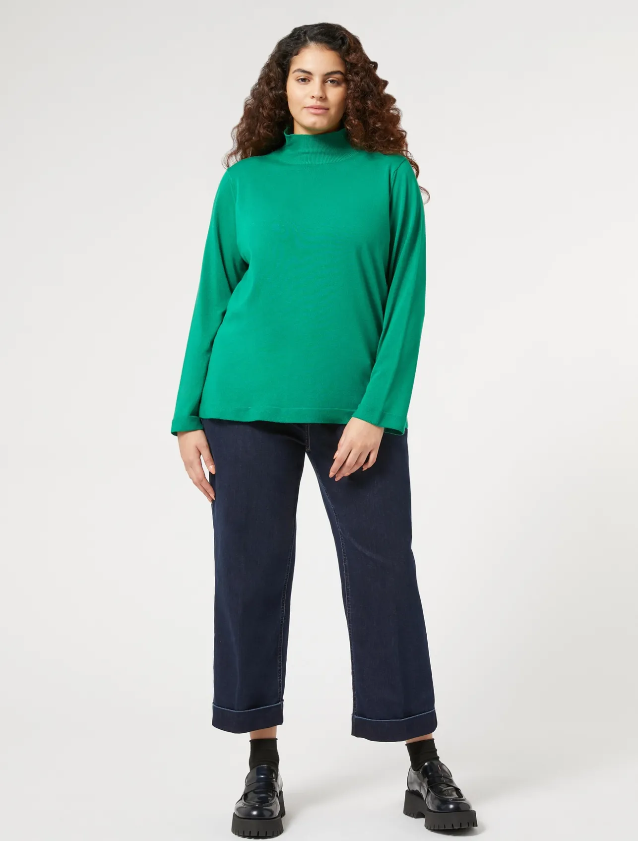 New Marina Rinaldi Stretch cotton denim jeans BLUEJEANS