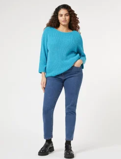 Online Marina Rinaldi Stretch cotton denim jeans BLUEJEANS