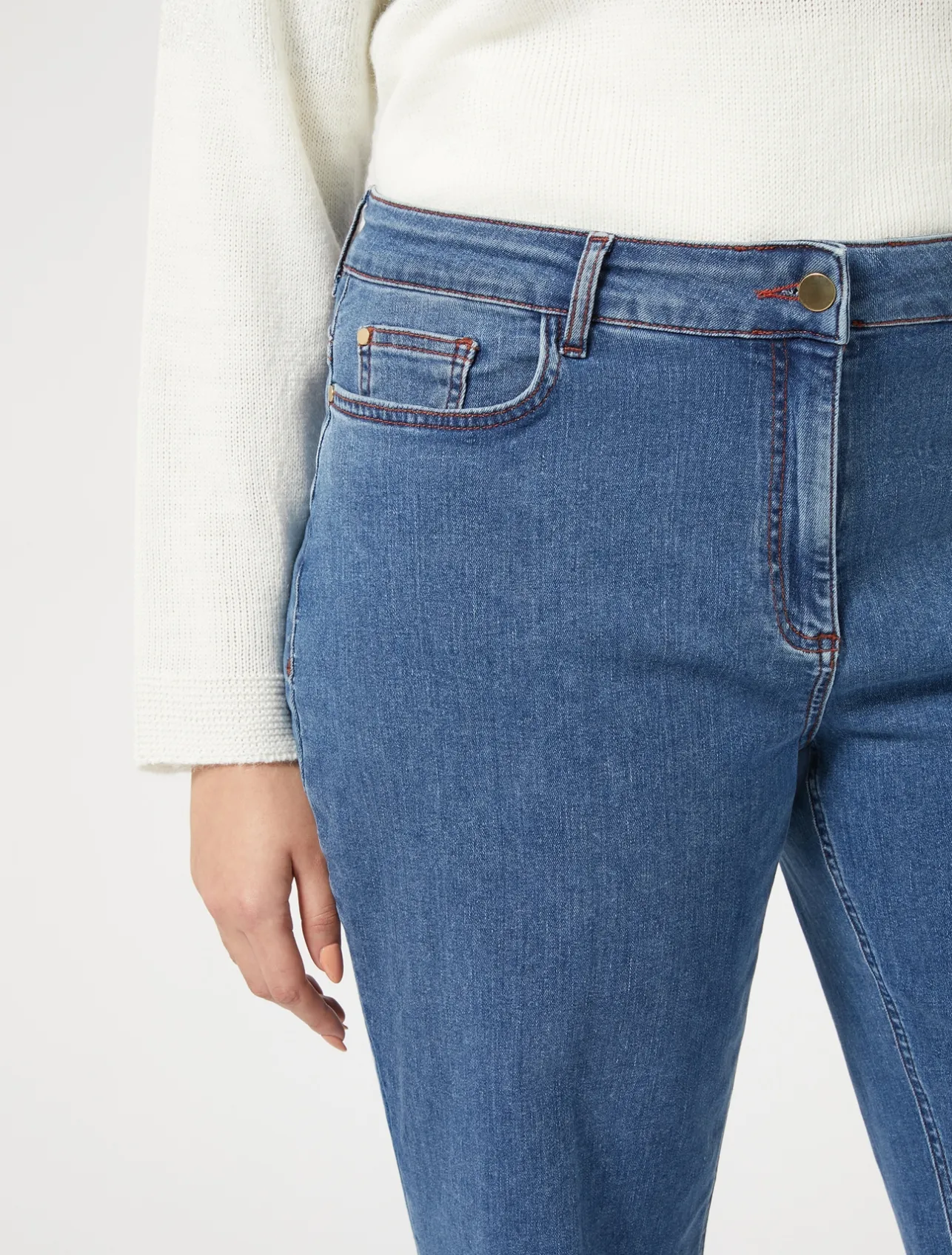 Fashion Marina Rinaldi Stretch cotton denim jeans BLUEJEANS