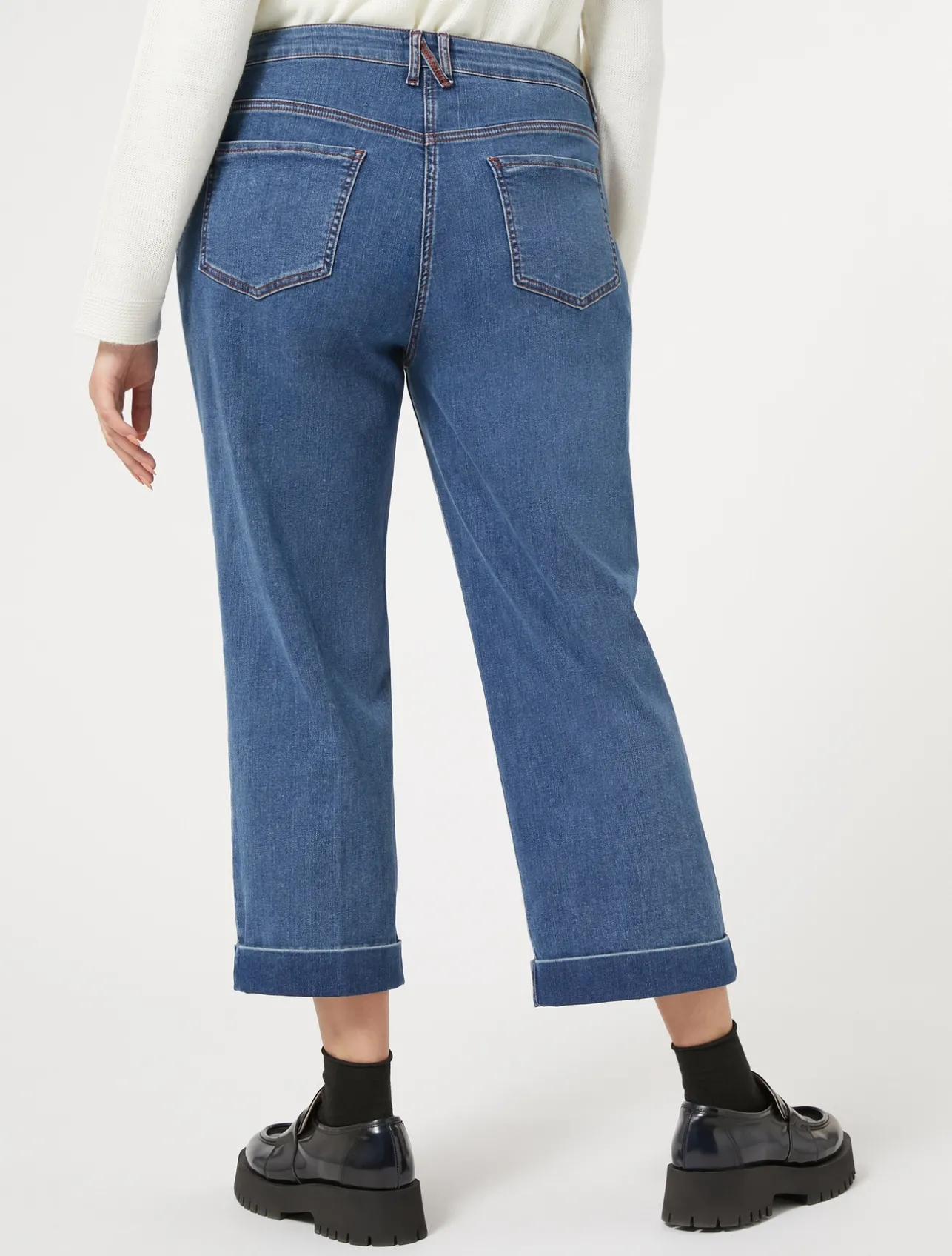 Fashion Marina Rinaldi Stretch cotton denim jeans BLUEJEANS